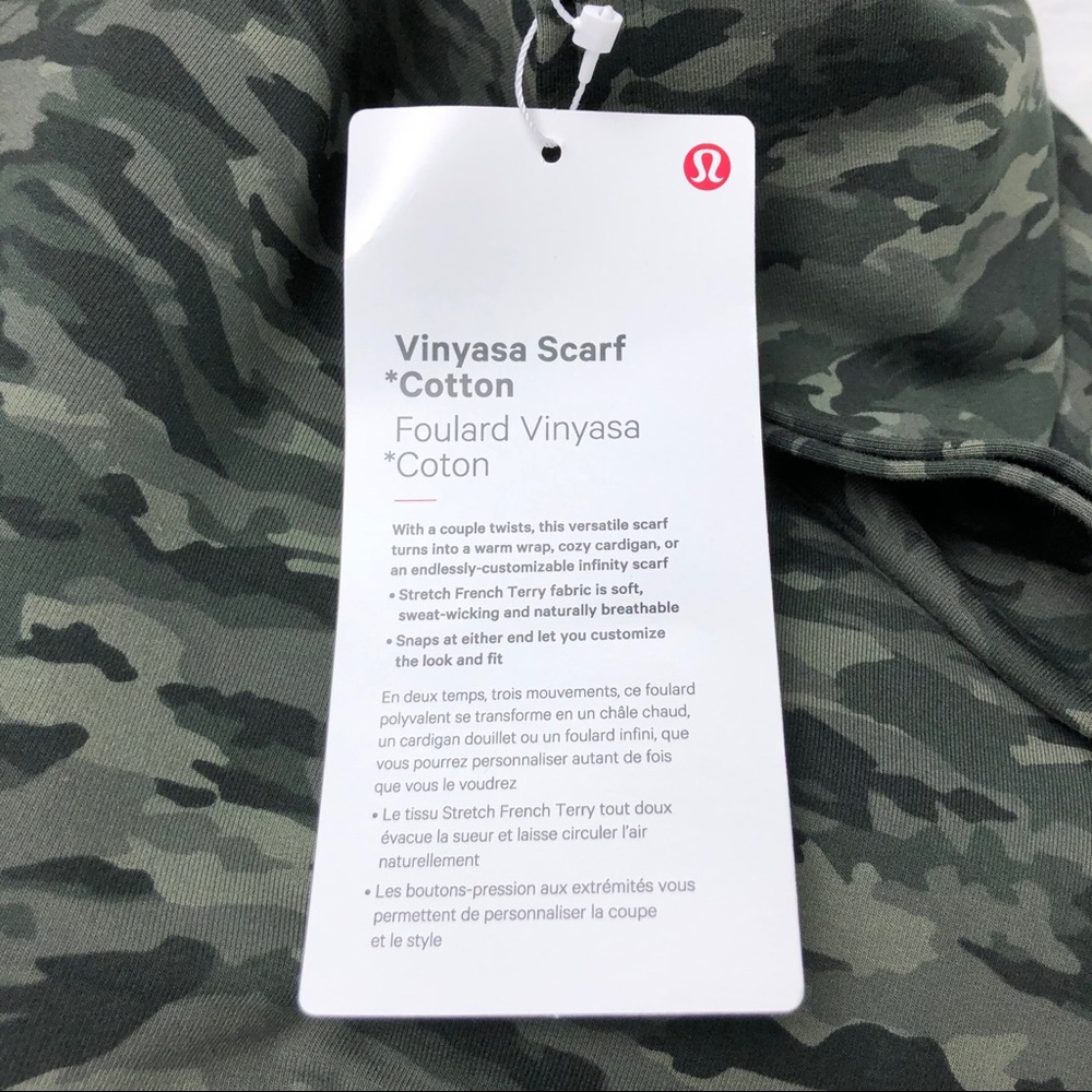 Lululemon Vinyasa Scarf *Cotton Evergreen Camo - Picture 7 of 8